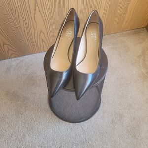 Franco Sarto Black Leather Heels